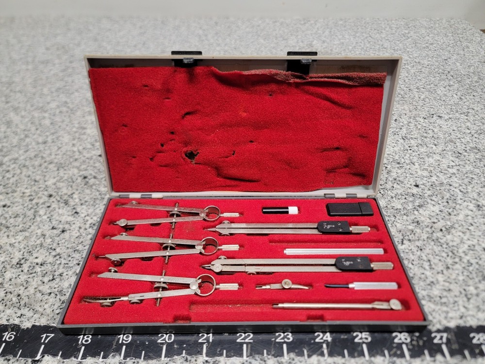 Teledyne Post Drafting & Lettering Kit With Case