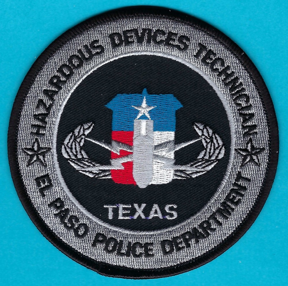 EL PASO TEXAS POLICE HAZARDOUS DEVICES TECHNICIAN SHOULDER PATCH