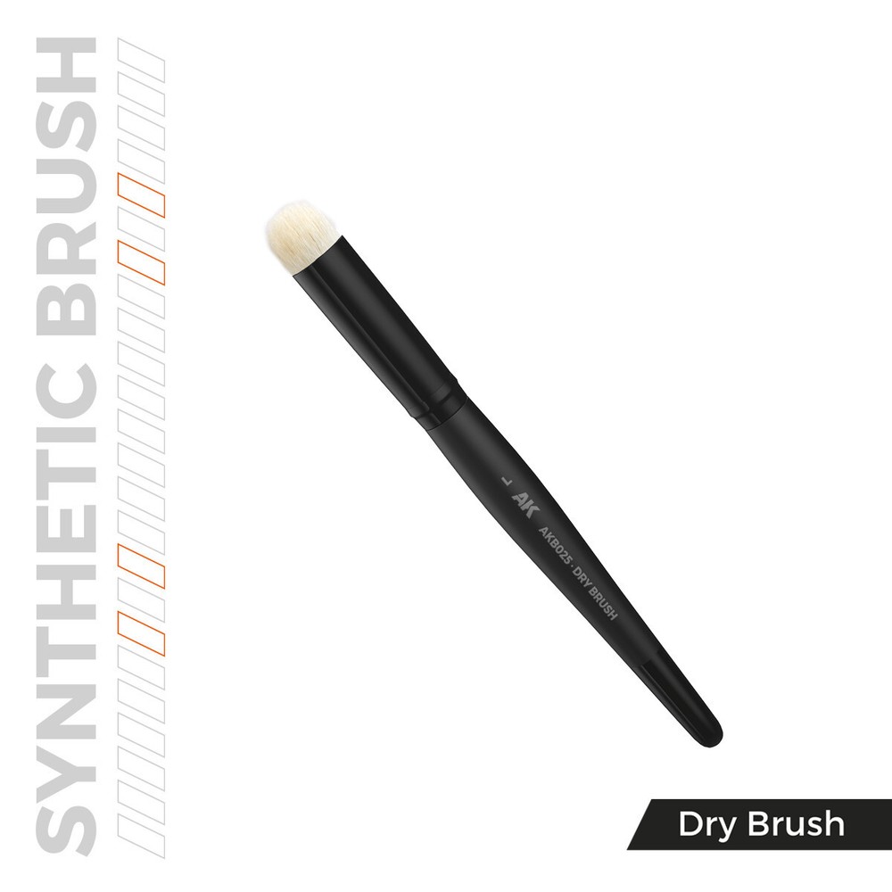 Dry Large Synthetic Brush AK Interactive AKB025 Hobby Tool