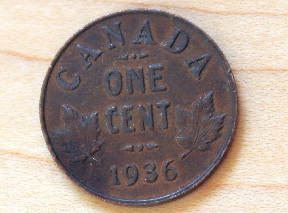1936 Canada 1 Cent George V