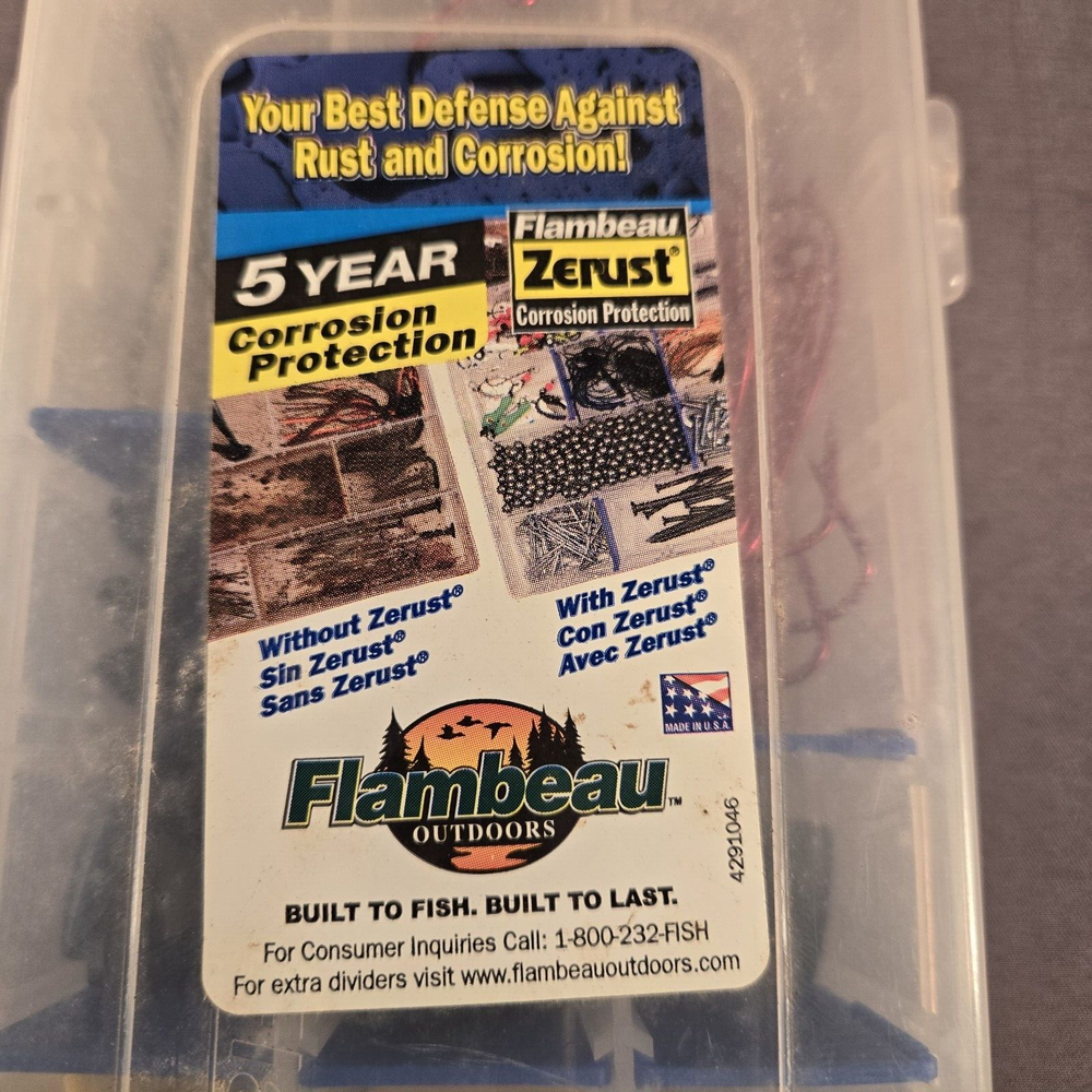 Flambeau Outdoors Tackle case with Hooks, Weights and Bobber Stops