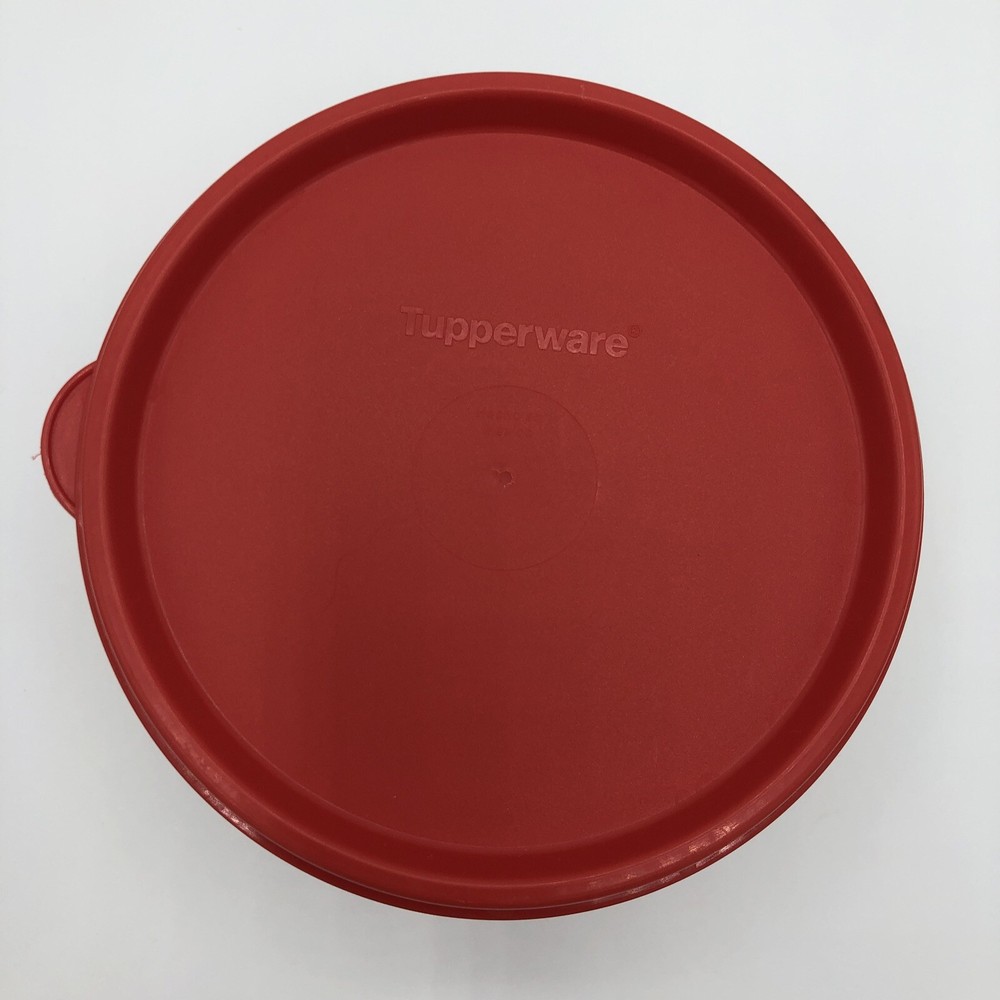 Tupperware Christmas Elf Round Red - Fast Free Shipping