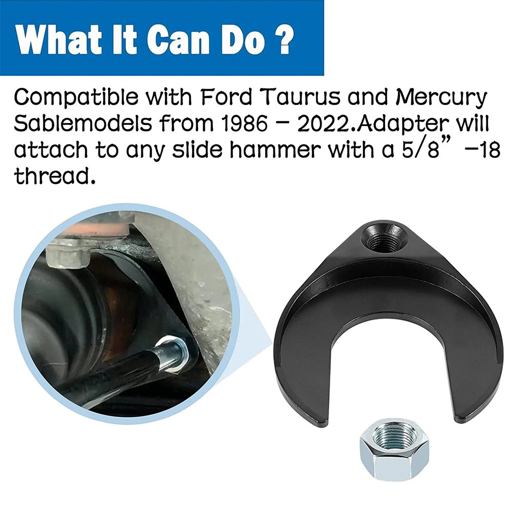 1040 CV Joint Puller Slide Hammer Adapter Front Wheel Drive Axle Removal Tool