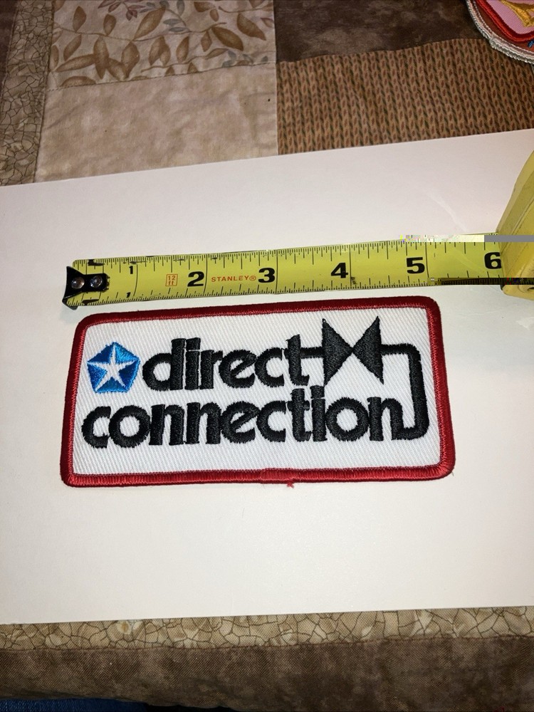 Vintage Direct Connection Chrysler Molar Embroidered Patch NOS
