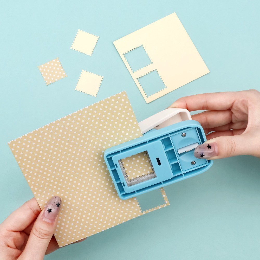 2.5x2CM Rectangular Postage Stamp Punch for Paper Crafting Scrapbooking