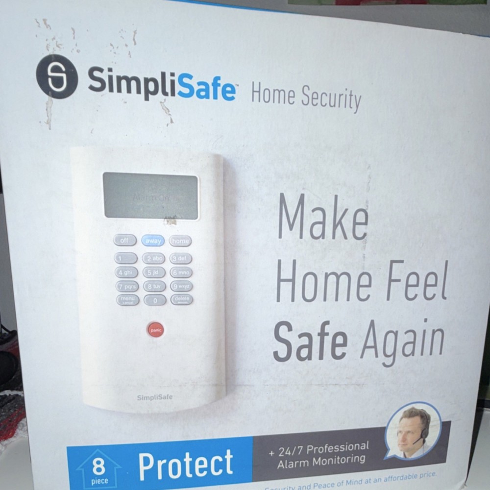 SimpliSafe Protect Wireless Security System Keypad Motion Remote- incomplete kit