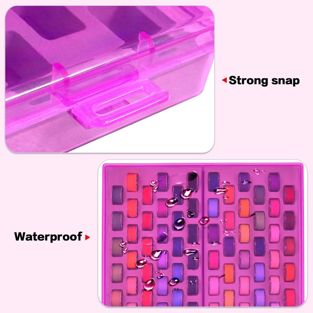 Bobbin Holder Case - 66 Pcs Bobbins Thread Storage Organizer Compatible with ...