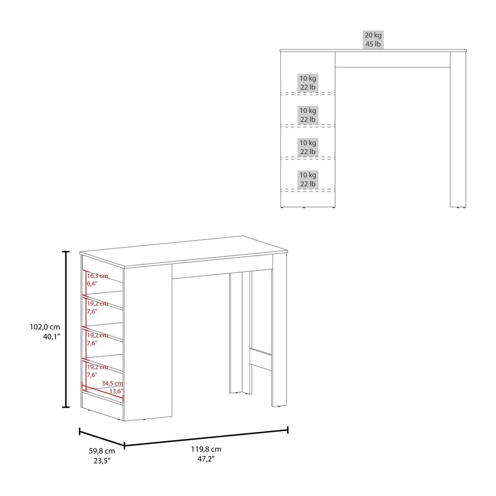 Modern Kitchen Island with Open Storage, Rolling Cart for Kitchen Pantry