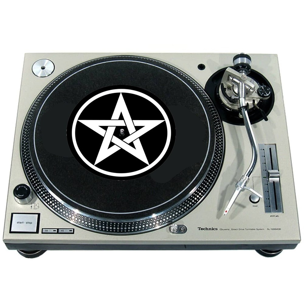 Slipmat Slip Mat Technics or Single 7" 45 Turntable Record Player PENTAGRAM 1
