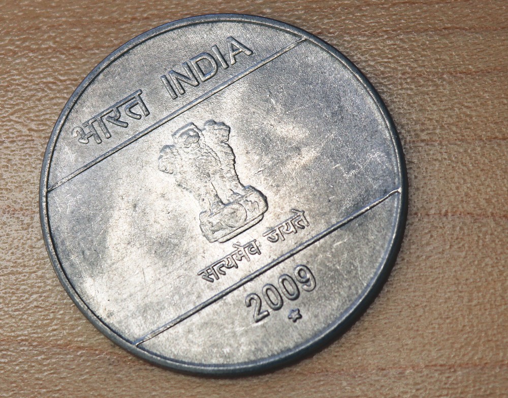 2009 India 2 Rupees Hyderabad Mint