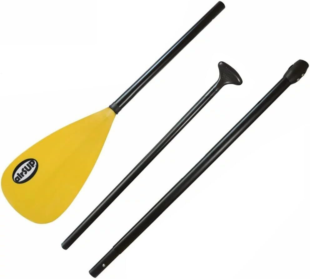 Tough 3 Piece Compact Paddle for Inflatable SUP Light 33oz with NO TWIST - Oval