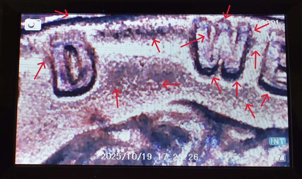 1955 S PENNY Uncirculated Multi Error Doubling Die, Breaks, Cuds+ Red Rainbow