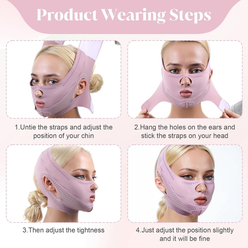 Chin Strap for Sleeping V Line Lifting Mask Reusable Face Strap Adjustable