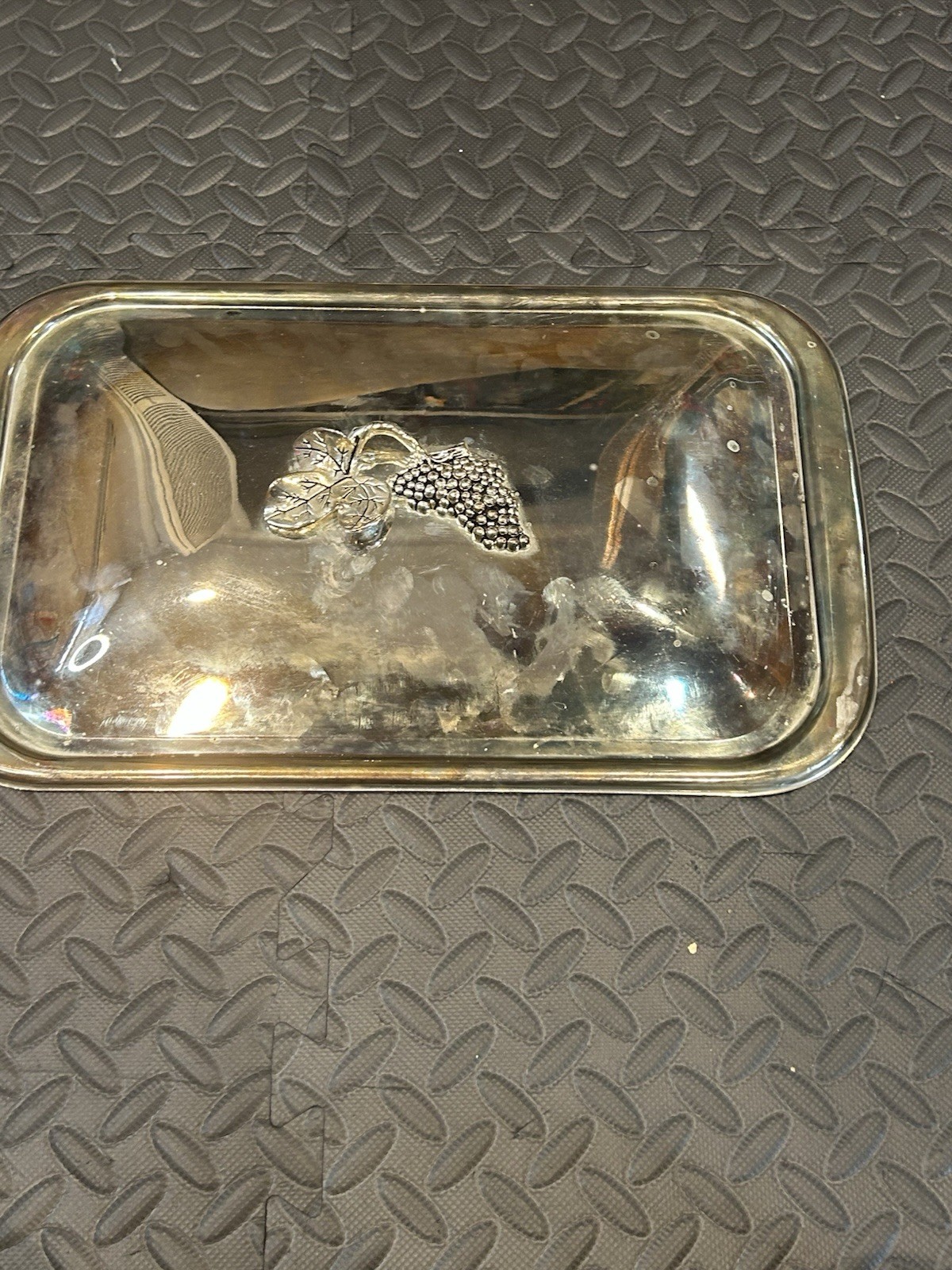 Godinger Silver Serving Tray Cover Grape Design ( I Think)