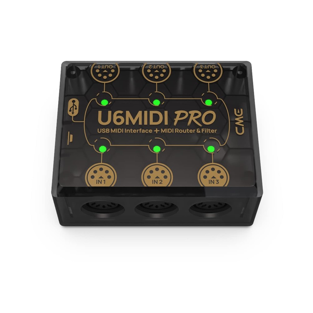 U6MIDI Pro - MIDI Interface with Router, Mapper, and Filter - Plug-and-play U...