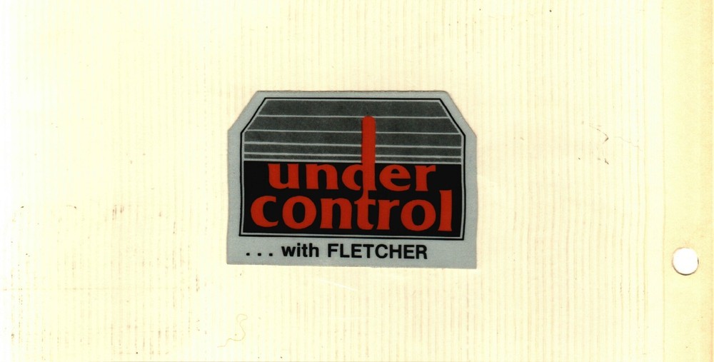 NICE Fletcher UNDER CONTROL Coal Mining Sticker # 200