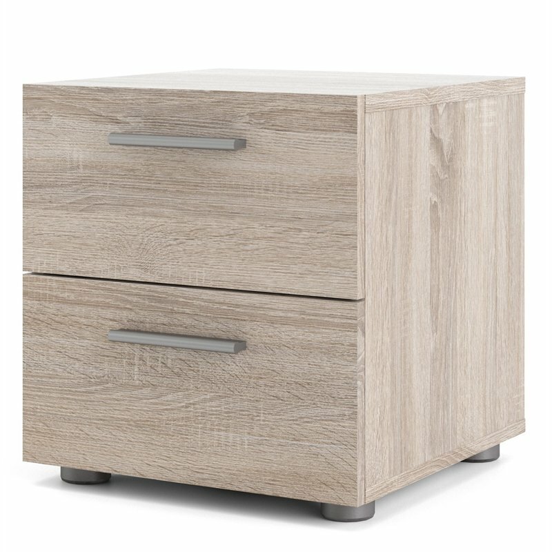 Tvilum Austin 2 Drawer Nightstand in Truffle