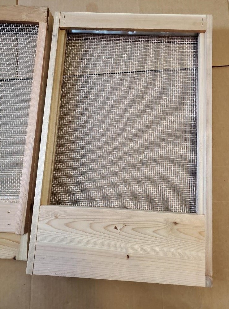 2 Cedar Bee Hive Screened Bottom Boards and 2 Inner covers--Langstroth 8 Frame
