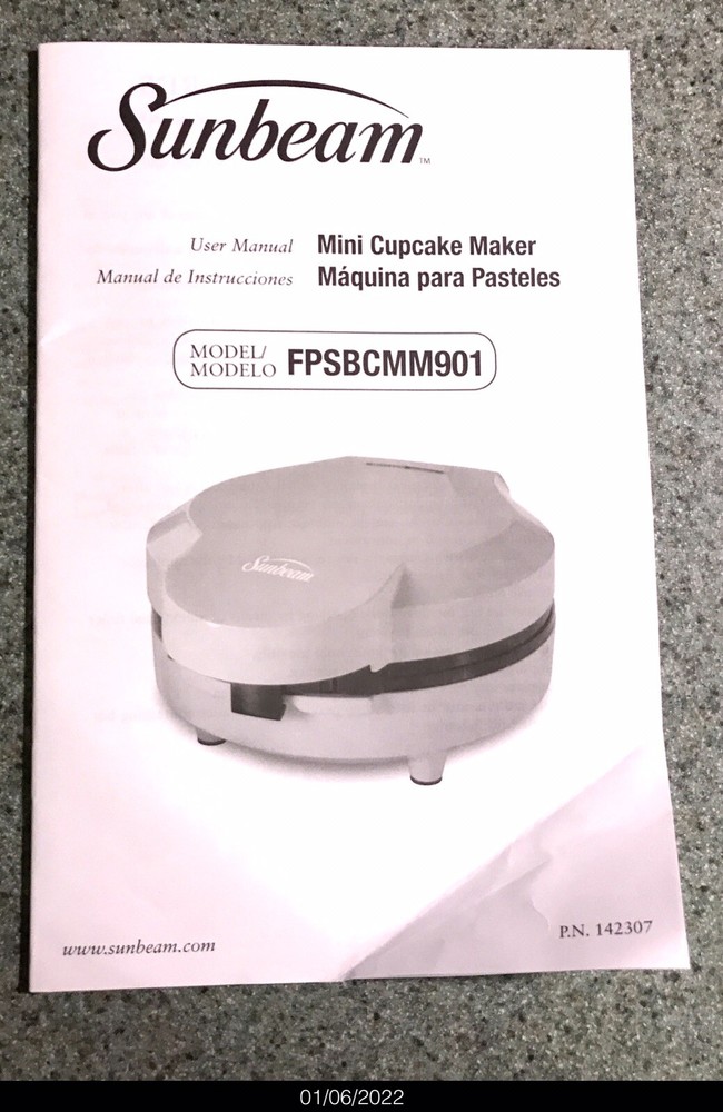 Sunbeam FPSBCMM901 Mini-Cupcake Maker Pink(TESTED)
