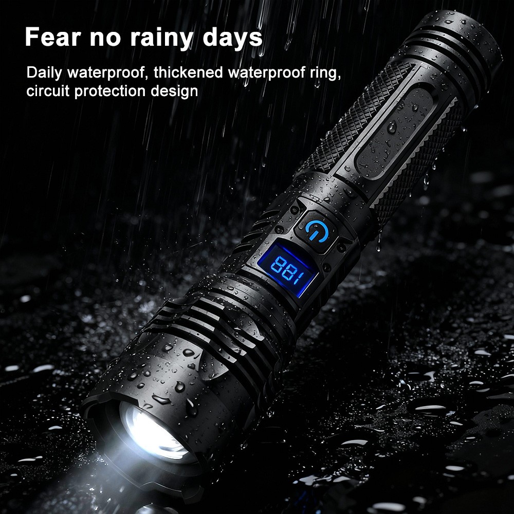 99000000 Lumen Super Bright LED Tactical Flashlight Rechargeable LED Work Lights