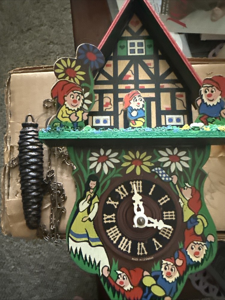 Vintage Cuckoo Wall Clock German Untested As Is