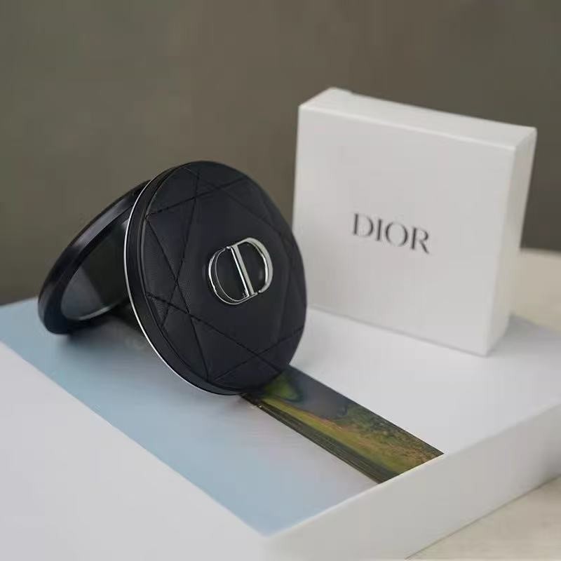 Dior Beauty Black silver Makeup Compact Mirror VIP Gift New in Box