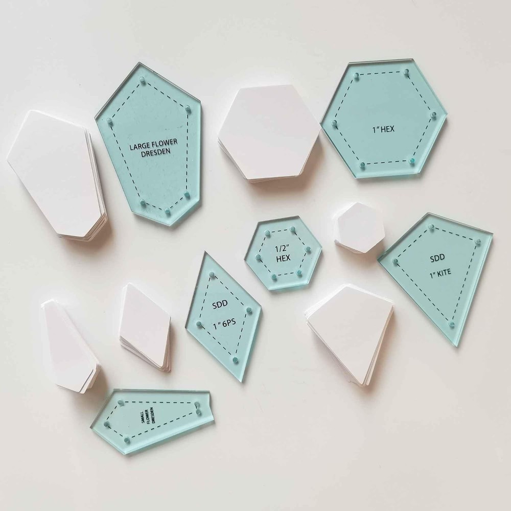 306PCS Paper Pieces Quilting Templates Kit