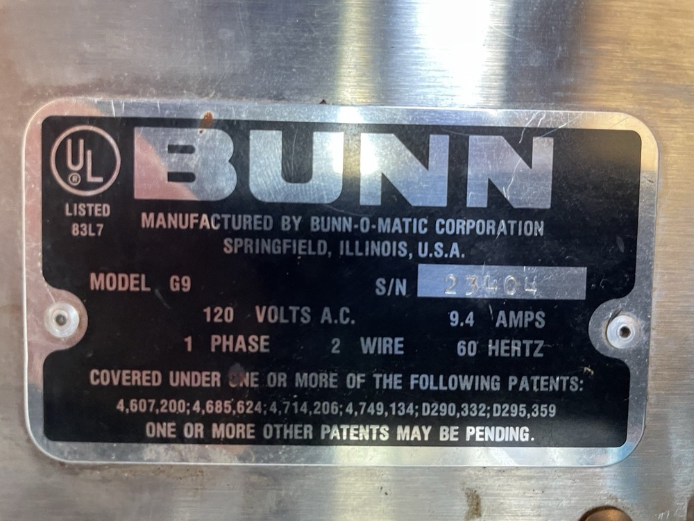 BUNN G9 Commercial Coffee Grinder