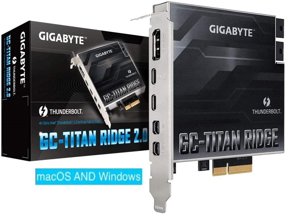 Gigabyte Titan Ridge Thunderbolt 3 FLASH SERVICE for Apple Mac Pro or Hackintosh