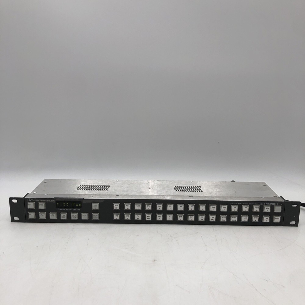 USED Grass Valley - Encore BPS Control Panel POWERS ON AS IS READ E