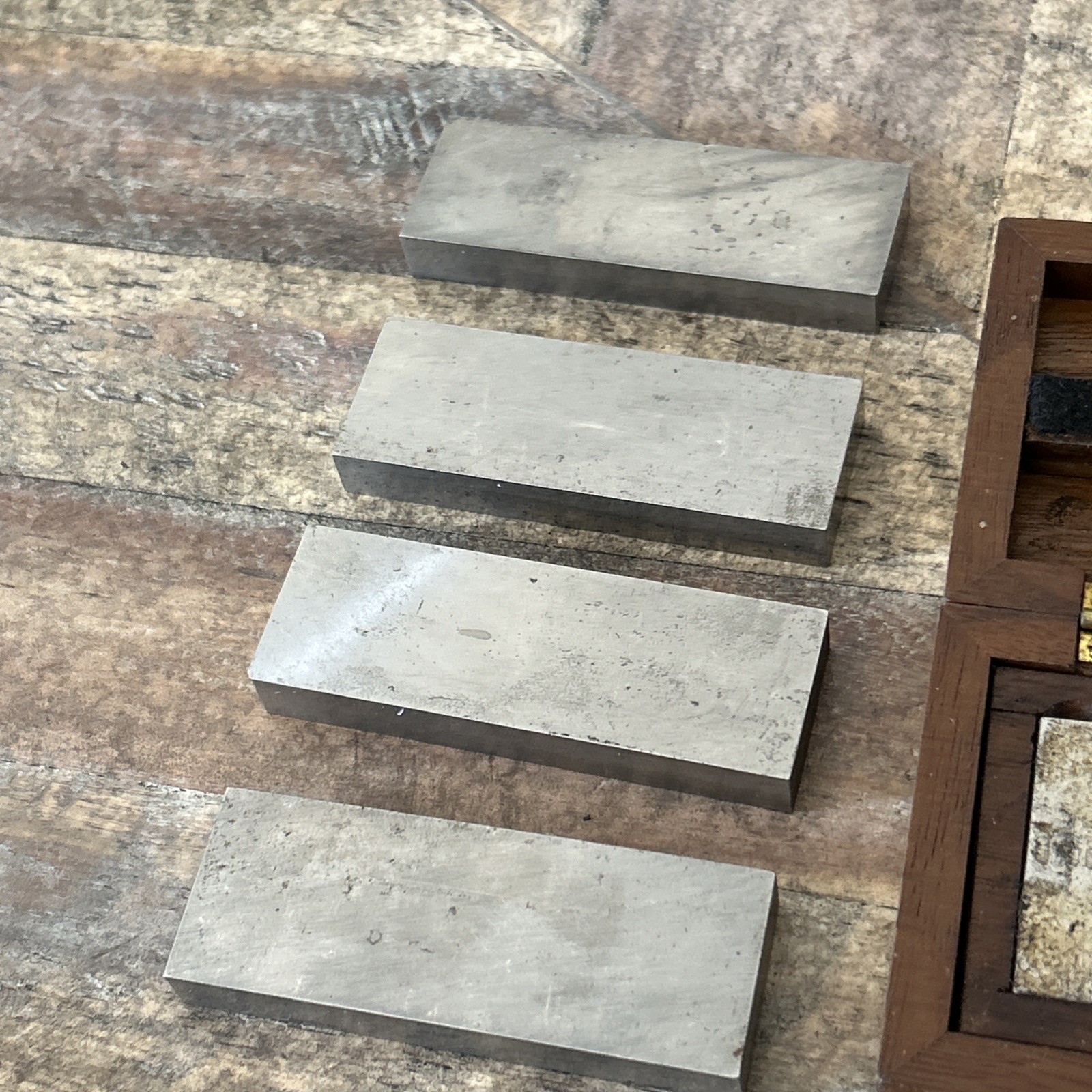 5 Webber Machinist Gauge Blocks Plus 5 Unmarked Blocks