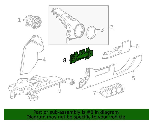 Genuine GM Combination Switch Bracket 87851136