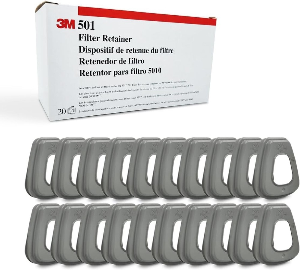 3M 501 Filter Retainer, System Component (Pack of 20)