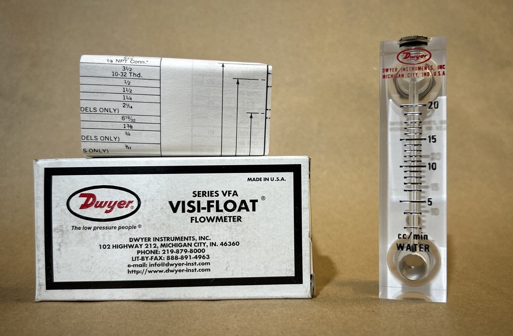 Dwyer Seris VFA Flowmeter NIB Instructions Included