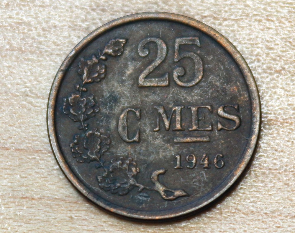 1946 Luxembourg 25 Centimes
