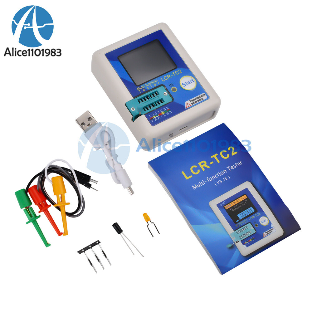 LCR-TC2 Upgraded version High-precision transistor tester V3.1E With Cable Kit