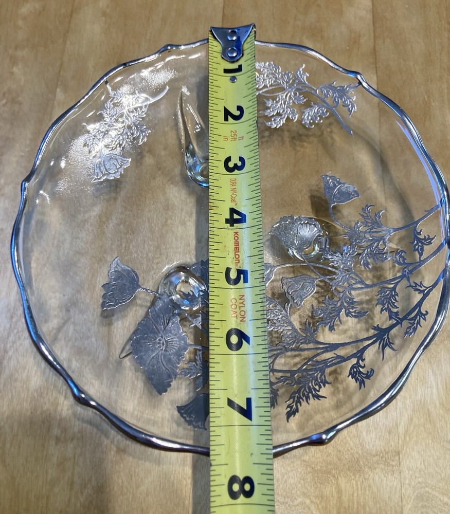 Silver Plated Flower Candy Dish