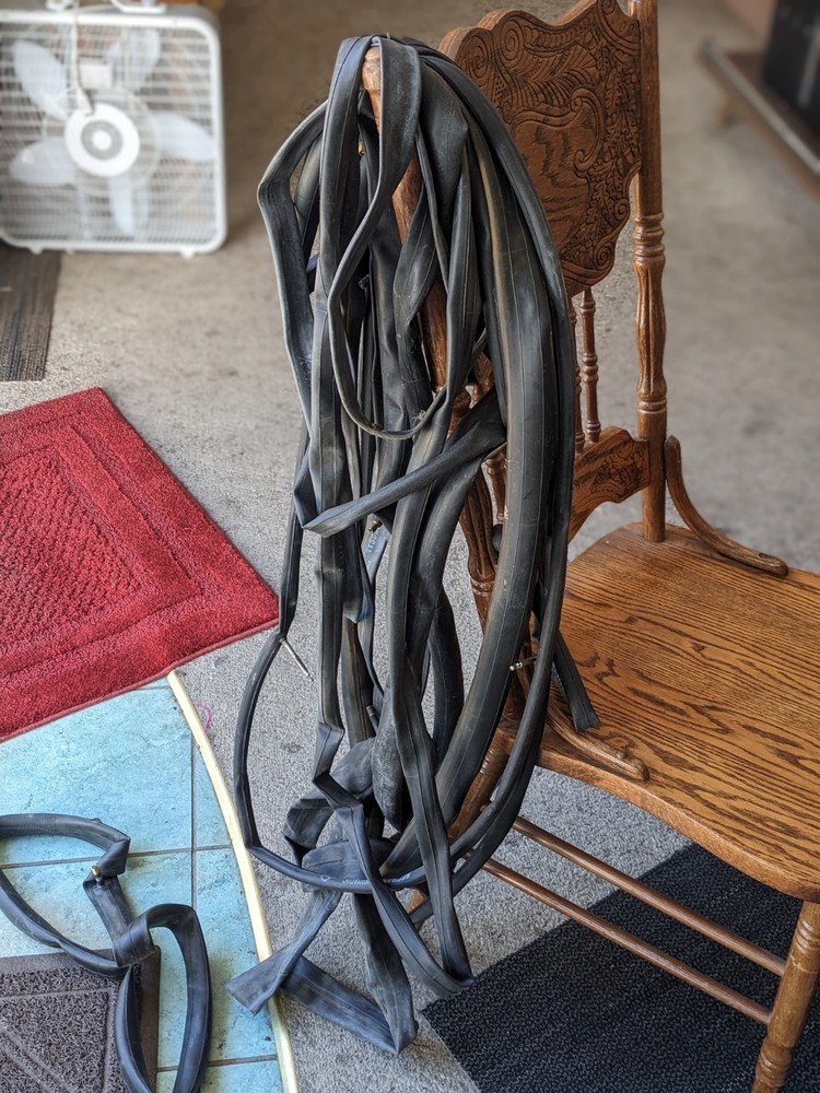 25 Dead Bicycle Tubes, For Art Projects