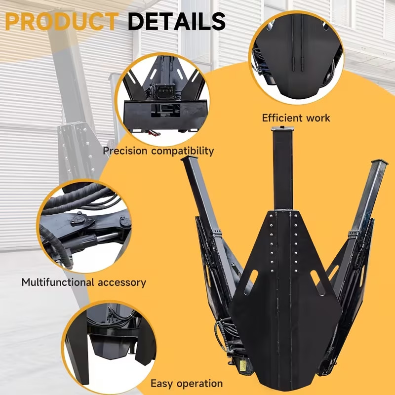 Root Digging Move Tree Transplanter, Convertible Root Removal fit bobcat loader