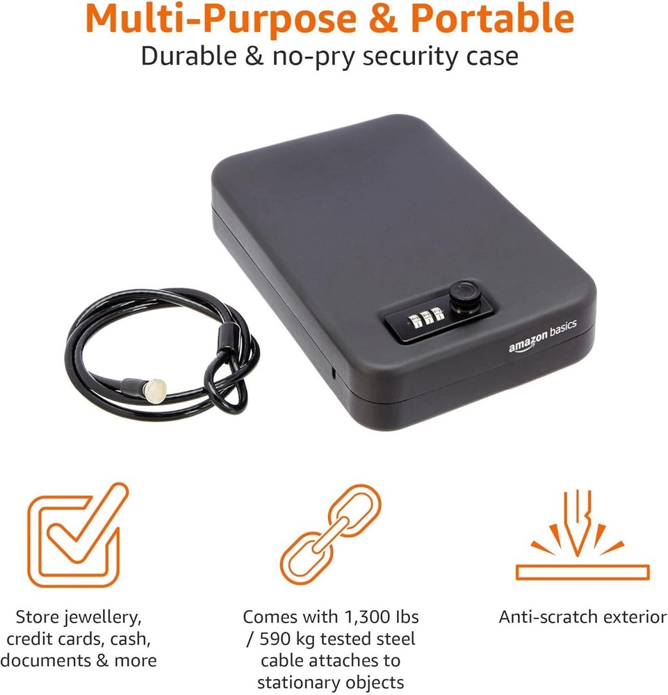 California DOJ Certified Security Case - Portable, Spacious & Safe Storage