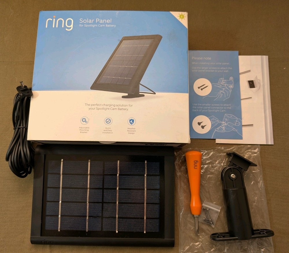 Ring Solar Panel -  for Spotlight Cam Battery - Open Box
