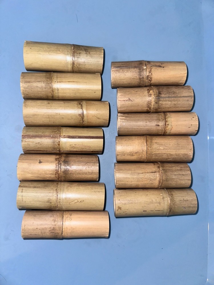 13 Pc Tier Cake Pillars Bamboo Wedding Beach Party 4" Decorating Stand