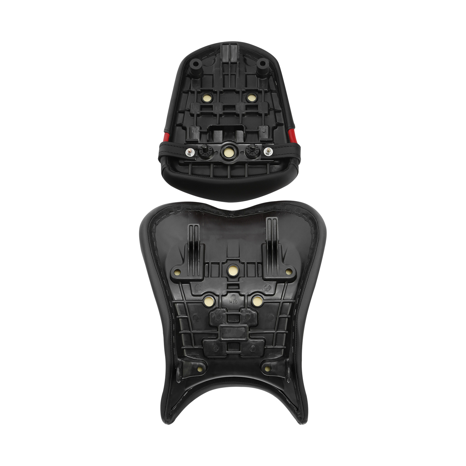 Black Red Driver & Passenger Seat Fit For Suzuki GSXR600 GSXR750 750 2006-2007