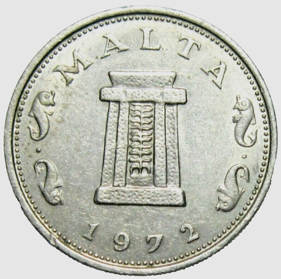 MALTA. 5 CENTS, 1972.