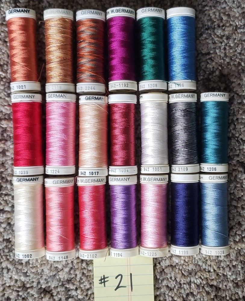 20 NEW Spools Sulky Embroidery Thread 250 yds each