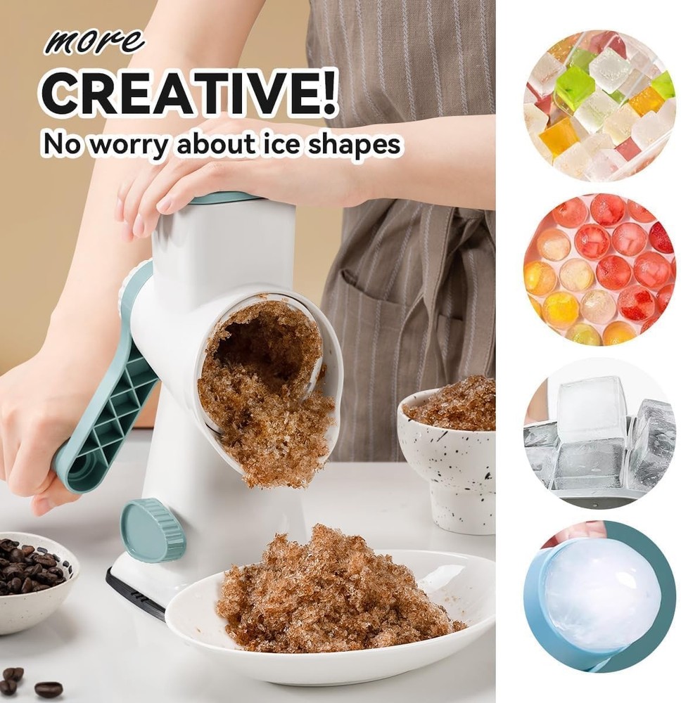 Rotary Ice Shaver Manual White
