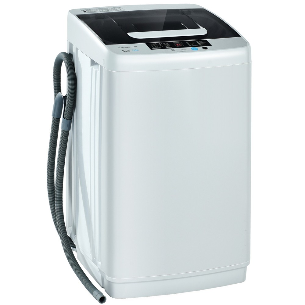 Full-Automatic Washing Machine Portable Compact Laundry Washer Spin 8.8 lbs