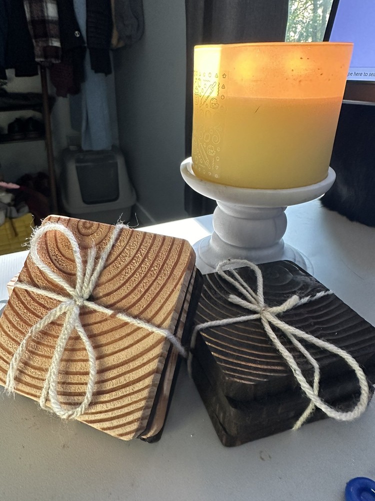 handmade wooden coasters