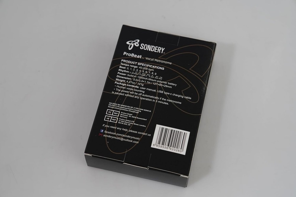 Versatile Digital Metronome with Pocket Size, Timer, and 3 Sound Options