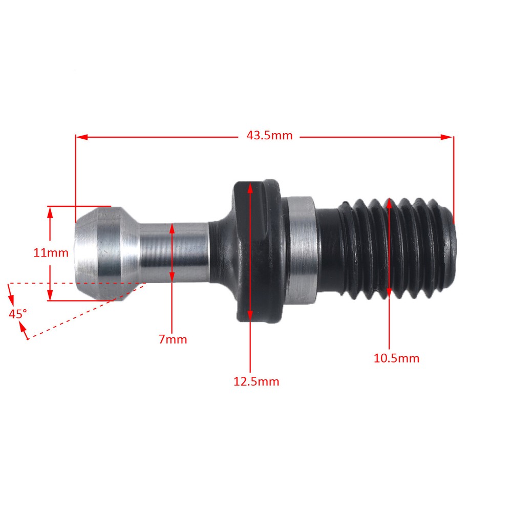 2*BT30 45 Degree Pull Stud Retention Knob CNC Milling Tool Holder